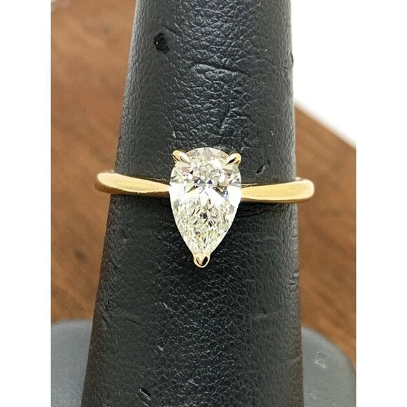 Unique Moments Engagement Ring Lab Created 1 Carat Diamond 14k Yellow Go… - Picture 5 of 14